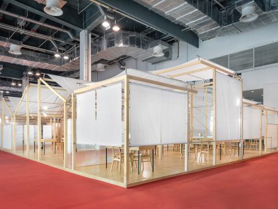 上海眼镜展日本手工眼镜展区设计 / 蜗牛建筑工作室+Muda（一岸建筑设计）