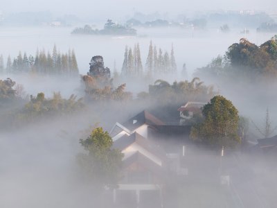跨越千年农耕生活的对谈：新都·百草香庐，成都 /小隐建筑