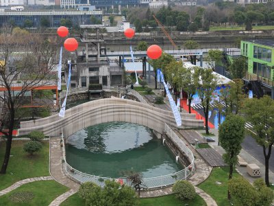 最大的混凝土3D打印步行桥 ，上海 / 清华大学建筑学院 - 中南置地数字建筑研究中心