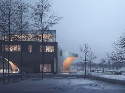 天普大学新图书馆，美国