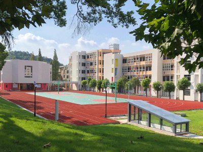 绍兴上虞龙山学校立面改造设计 / 木量建筑工作室