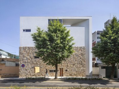 对角式交叉布局，日本工作室私宅 / 岛田阳建筑事务所