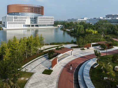 淄博大学城一期 图书馆、会堂及学生活动中心