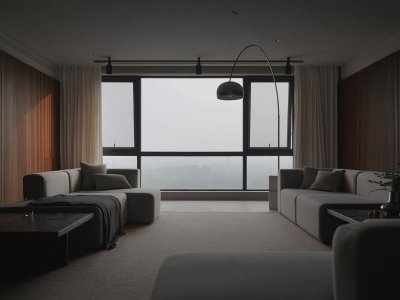 瓷片和胡桃木构筑的家，北京 / 乔和桥治建筑实验室