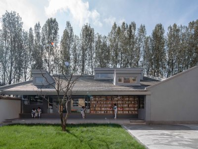 秦风书阁：陕西希望工程校园图书馆二期，西安 / 垣建筑设计工作室（西建大）