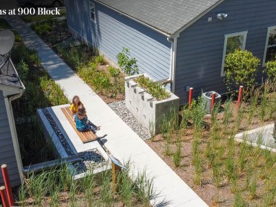 2023 ASLA住宅设计类杰出奖：900街区雨水花园，列克星敦 / Gresham Smith