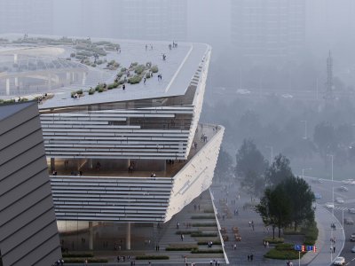 武汉图书馆新馆竞赛概念方案 / Cook Haffner Architecture Platform + 北京清华同衡规划设计研究院