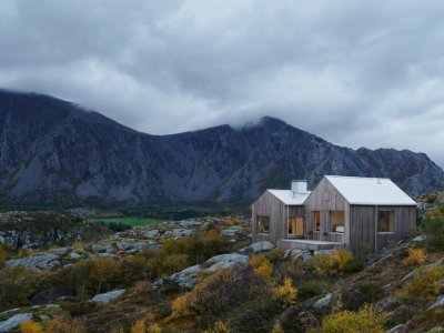 寒地景观中的小屋，挪威