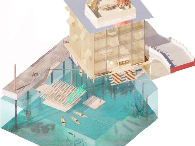 上海游艇俱乐部馆概念方案，上海 / Haptic Architects