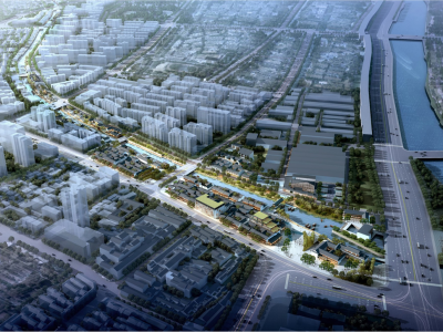 南京内秦淮河西五华里滨河地段城市设计