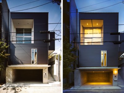 神户Konan镇四层小住宅，日本