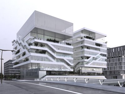 巴黎奥斯特里兹开发区商场及办公楼设计，法国