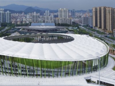 大运会宝安体育场 "竹林"，深圳