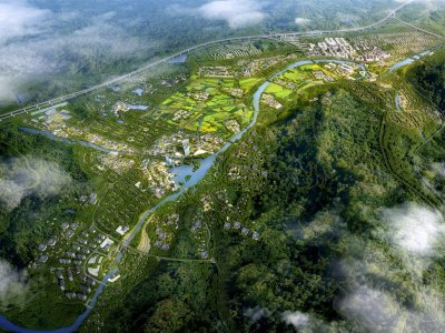 中国黄山谭家桥国际小镇概念规划和南组团城市设