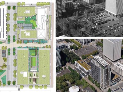 2019 ASLA住宅设计类荣誉奖：Hassalo on Eighth多户住宅楼，美国俄勒冈州 / PLACE