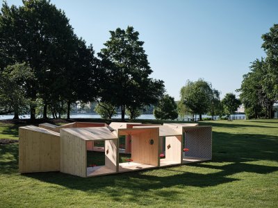 Salvage Swings展亭装置，纽约 / Somewhere Studio
