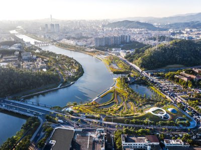 碧道之环 - 深圳茅洲河水文教育展示馆 / 同济四时方院设计研究中心