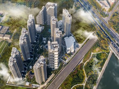 瀚海晴宇住宅，郑州 / 筑弧建筑设计事务所