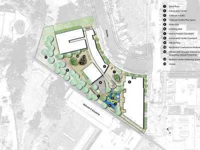 2020 ASLA住宅设计类荣誉奖：猎人角901 Fairfax社区空间改造，旧金山 / Andrea Cochran Landscape Architecture