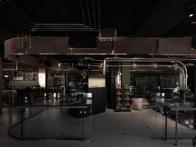 铁花咖啡工厂店，杭州 / 慢珊瑚设计