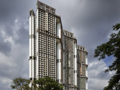 “天空之城” - 从地面到顶层自由穿梭的舒适型高密度公寓，新加坡