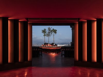 Red Manera - SKYBAR夜间俱乐部+寿司餐厅休息区，黎巴嫩