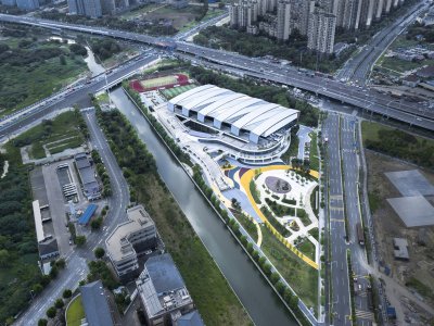 虎丘山麓，新城北部：金阊新城体育馆，苏州 / 中衡设计