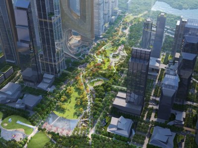 深圳湾超级总部基地中央绿轴及地下空间项目前期研究