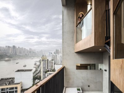 月河对影，重庆 / 青·微舍工作室