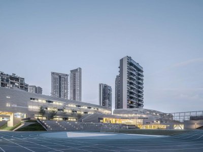 OpenAsia 集团总部，两个核心筒吊起的桥梁办公楼 / G8A Architecture & UrbanPlanning