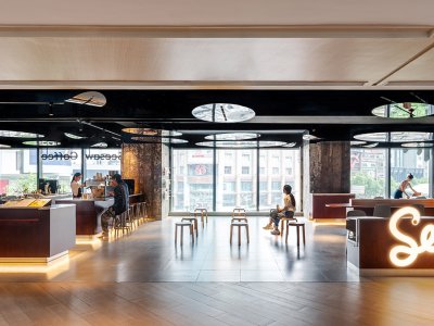 SEESAW COFFEE华润店，上海 / 保坂猛建筑都市设计事务所