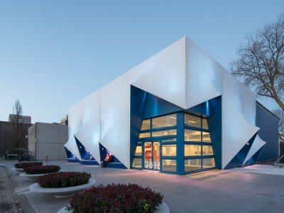 临时性“欧盟建筑”3D打印立面，荷兰