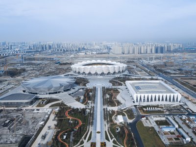 西安奥体中心规划及主体育场设计 / PTW
