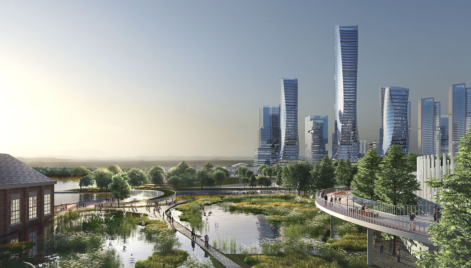 海珠创新湾门户枢纽城市设计暨核心地块建筑概念设计