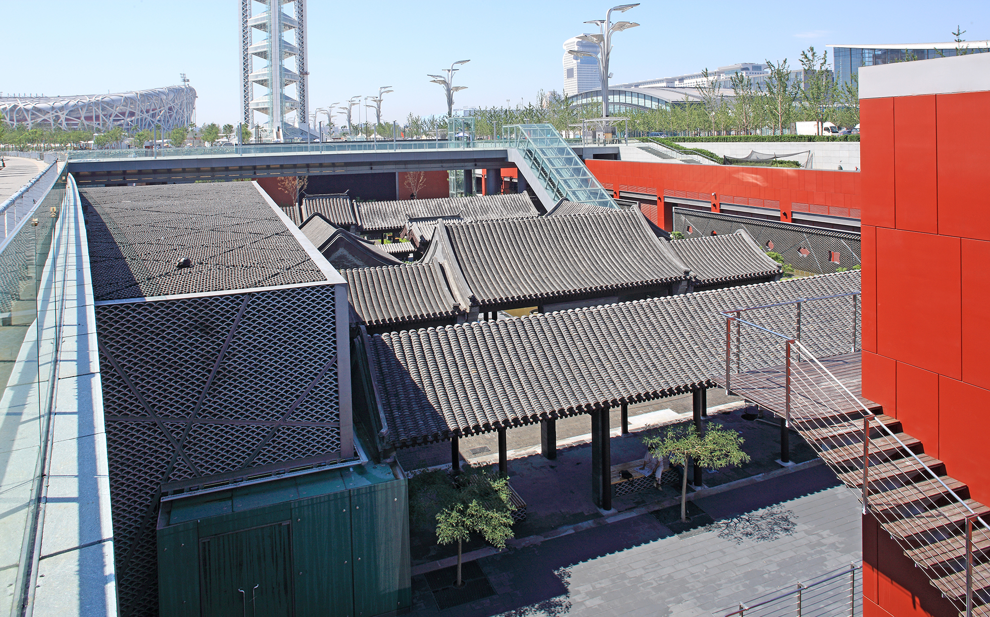 北京奥林匹克中心区下沉花园
