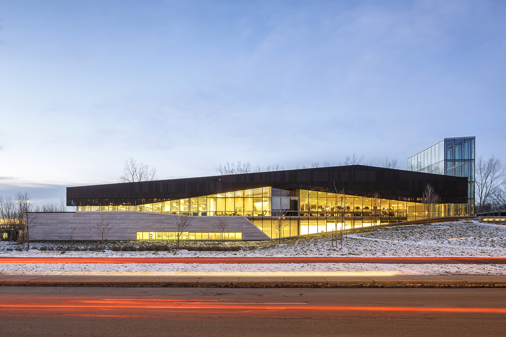 蒙特利尔Bibliothèque du Boisé图书馆，加拿大