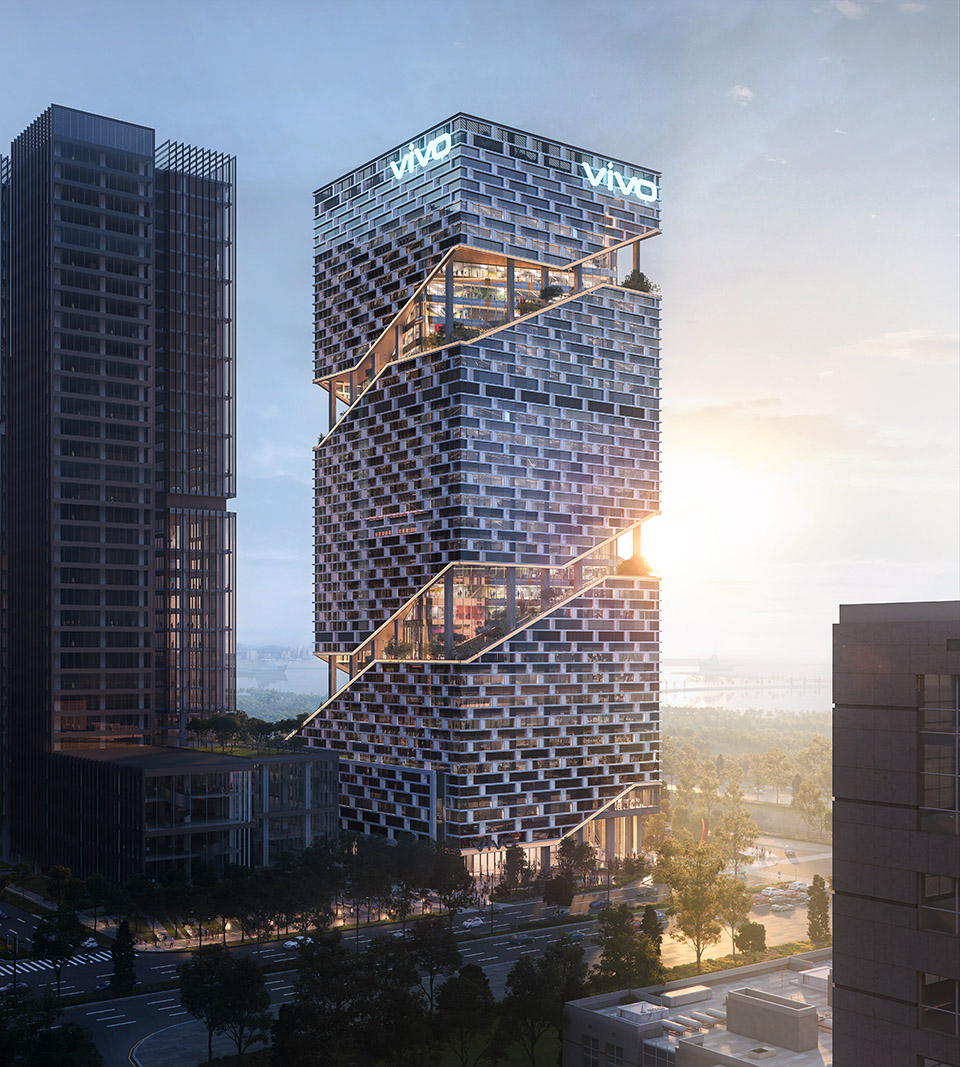 vivo选中NBBJ恩比建建筑咨询公司设计全新深圳总部