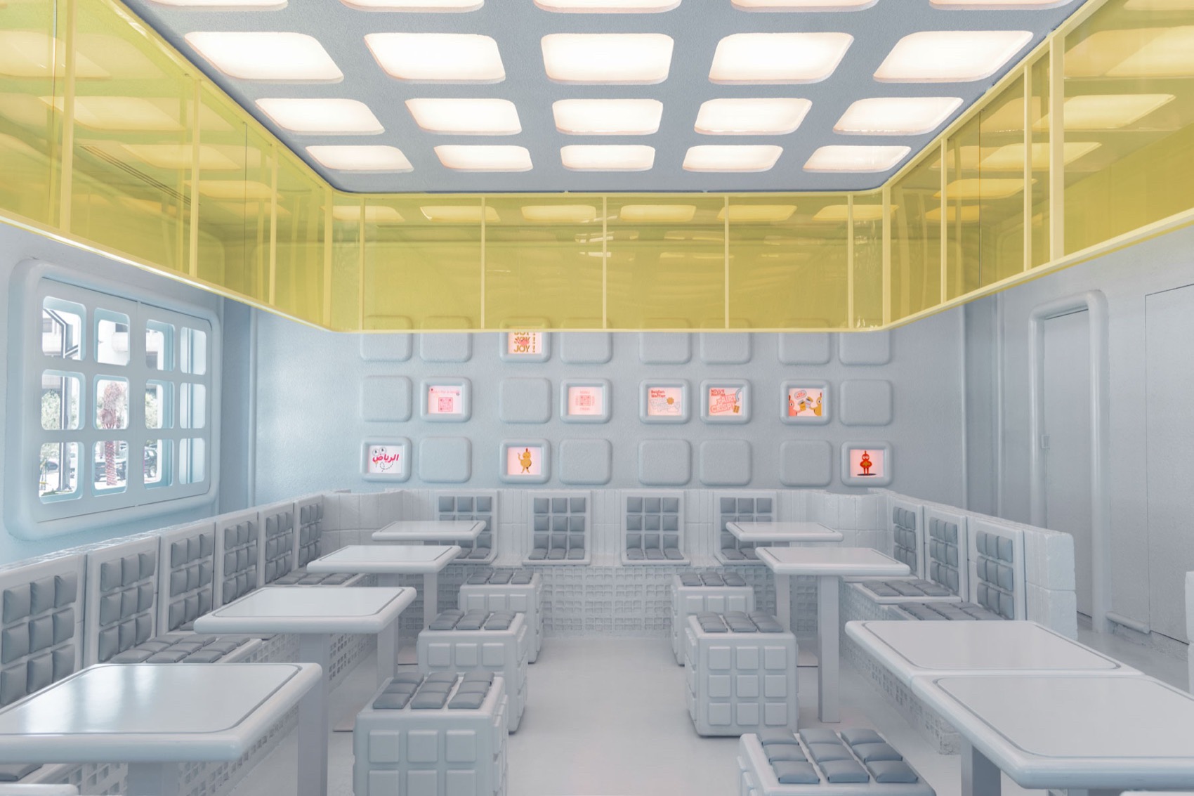 Novu Waffle华夫饼店，利雅得 / Masquespacio