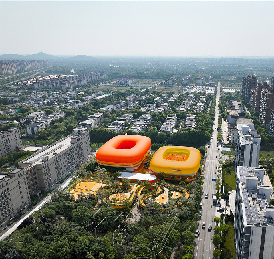 松江泗泾体育中心概念方案，上海 / selgascano