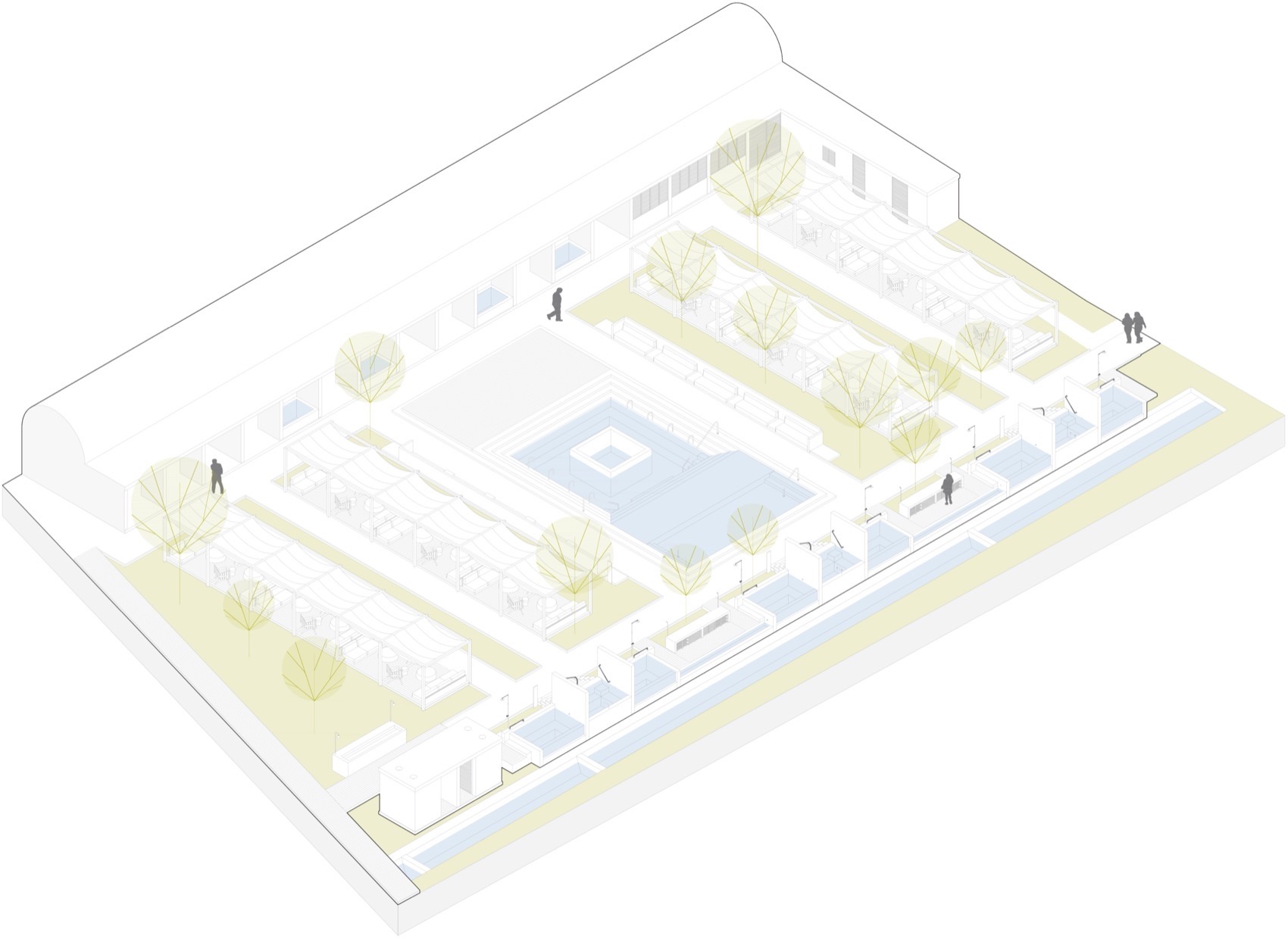 热泉花园，墨西哥 / Pérez Gómez Arquitectura