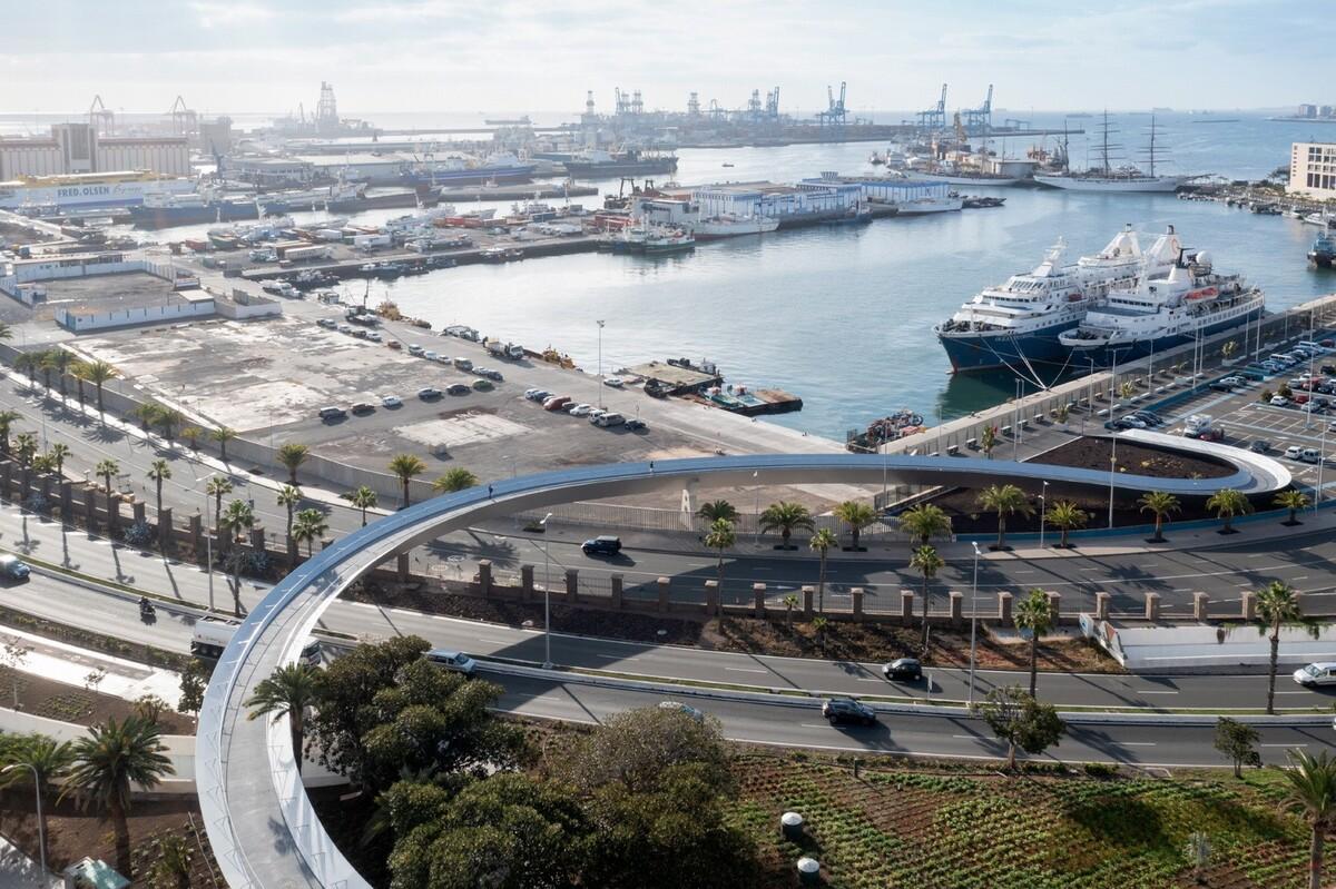 飘起的人行桥，Onda Atlántica 桥 / Onda Arquitectura