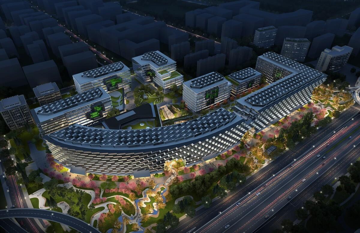 律动绿洲，超越凝固时刻：临空超大型围合式建筑 / BAU建筑与城市设计事务所