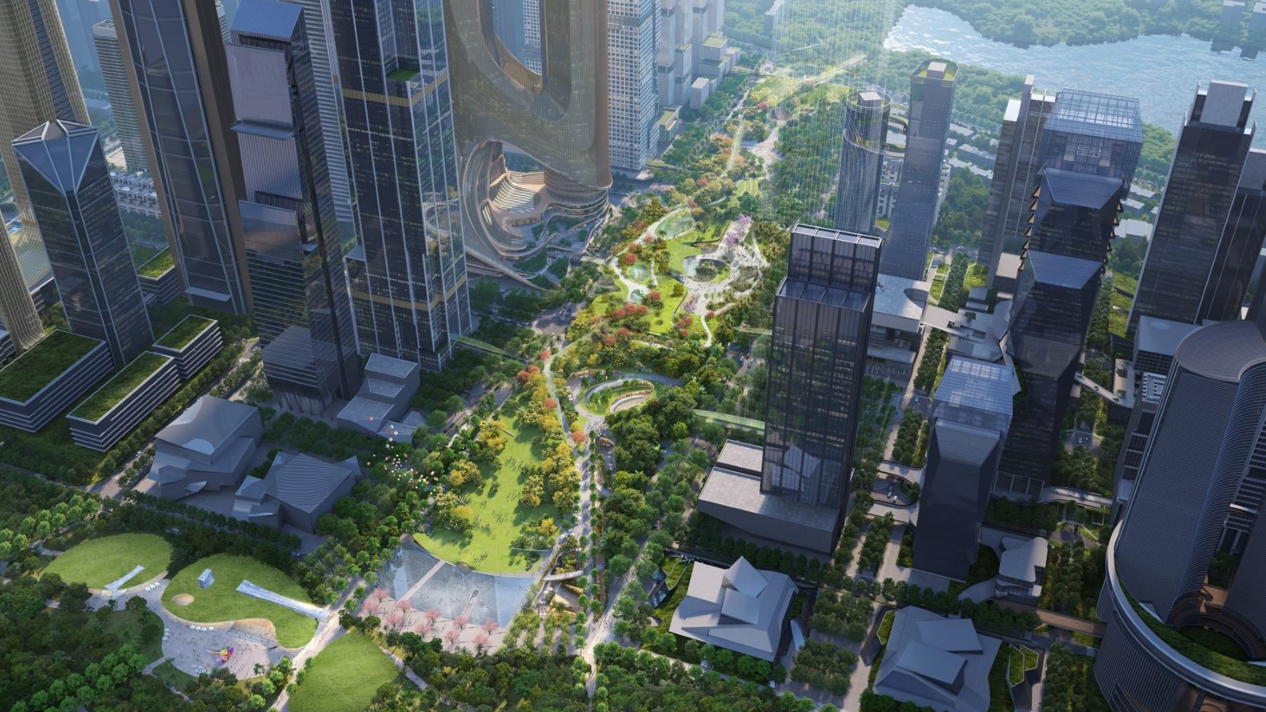 深圳湾超级总部基地中央绿轴及地下空间项目前期研究