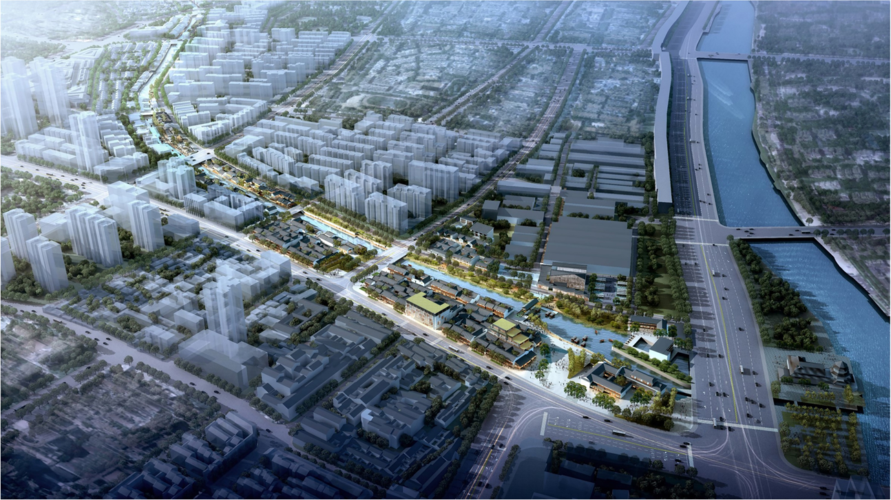 南京内秦淮河西五华里滨河地段城市设计