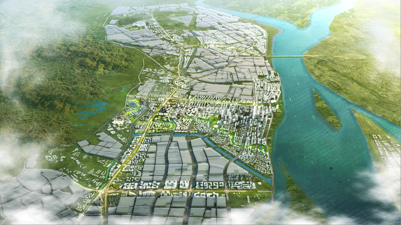南京市江北大道、大桥北路、长江隧道、扬子江隧道沿线及龙华、顶山立交周边城市设计